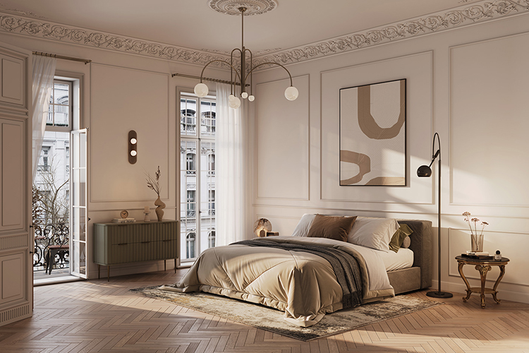 mẫu Thiết kế nội thất biệt thự đẹp cao cấp hiện đại 2 phòng ngủ