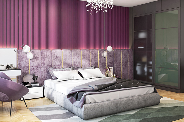 6 Phong Cách thiết kế nội thất ngôi nhà màu tím quyến rũ