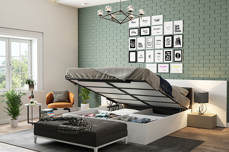 Giường ngủ thông minh , thiết kế trang trí nội thất thông minh