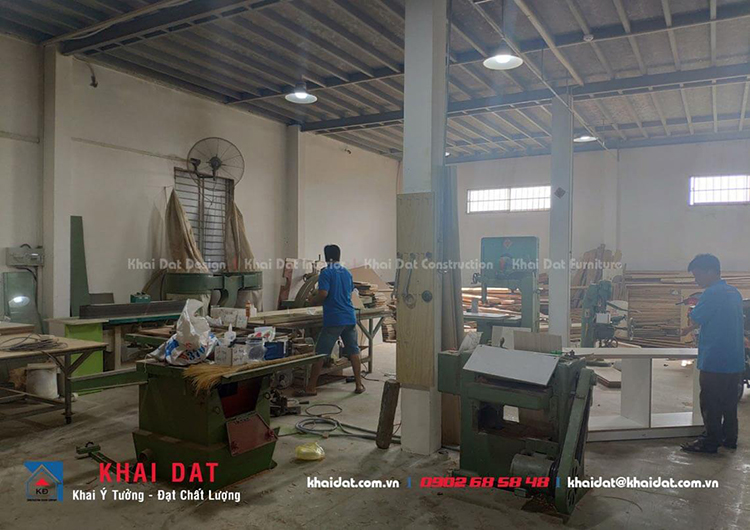 Nhà xưởng gỗ công ty KhaiDat