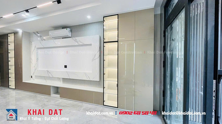 thi công đồ gỗ nội thất nhà phố hiện đại giá rẻ