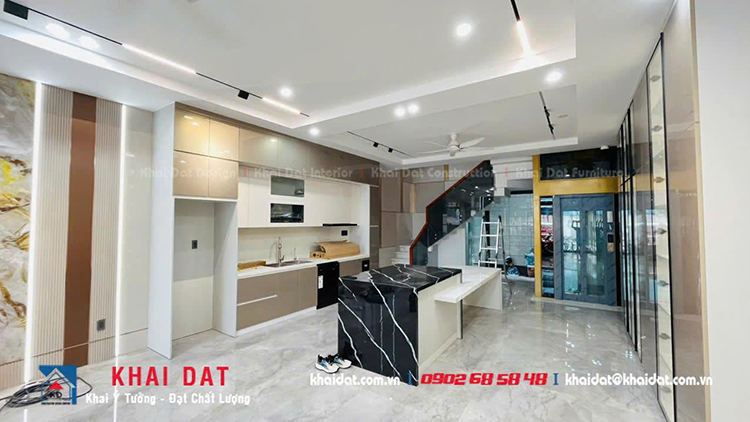 thi công đồ gỗ nội thất nhà phố hiện đại giá rẻ