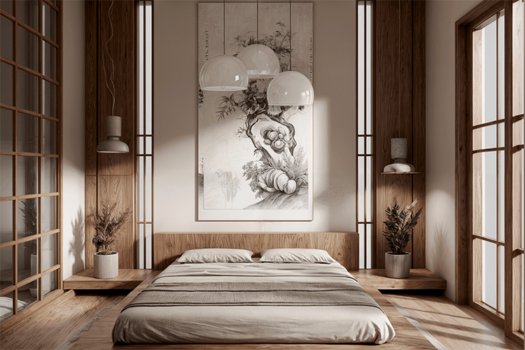 Nội thất biệt thự phong cách phương Đông đương đại