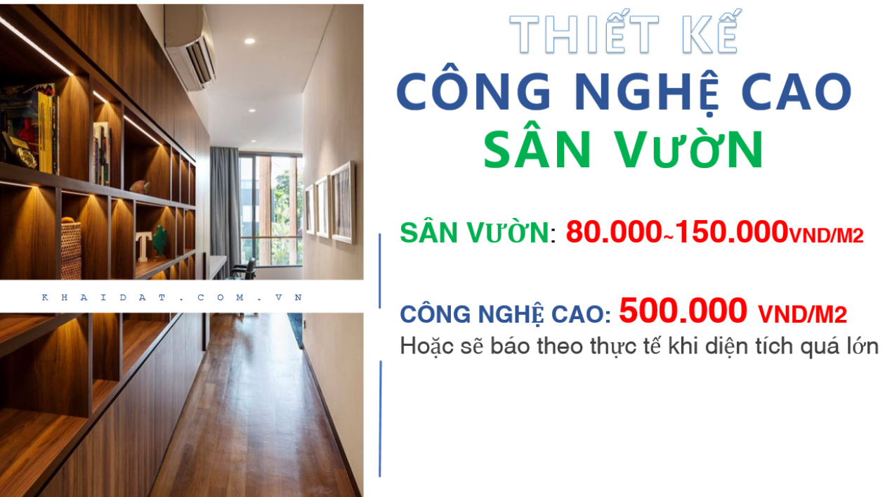 bảng giá thiết kế kiến trúc nhà ở năm 2025