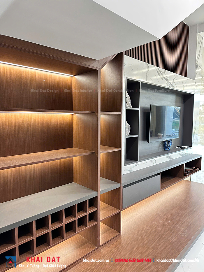  Nội thất biệt thự cao cấp – phòng khách phong cách luxury