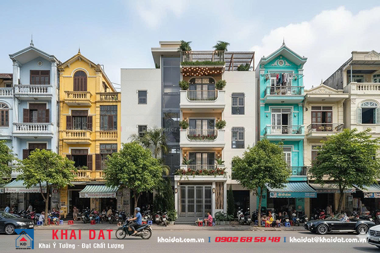 Mẫu thiết kế nhà phố biệt thự ngang 7m 4 tầng hiện đại đẹp nhất 2027