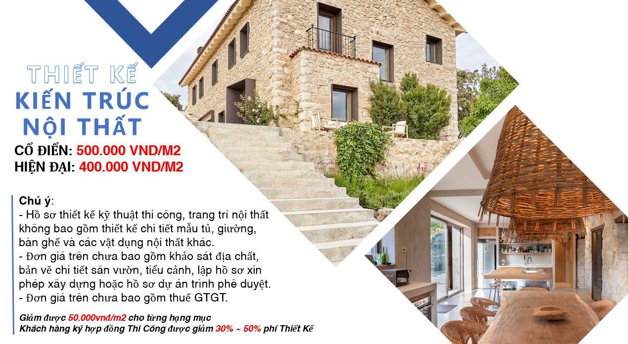 bảng giá thiết kế kiến trúc nhà ở năm 2025
