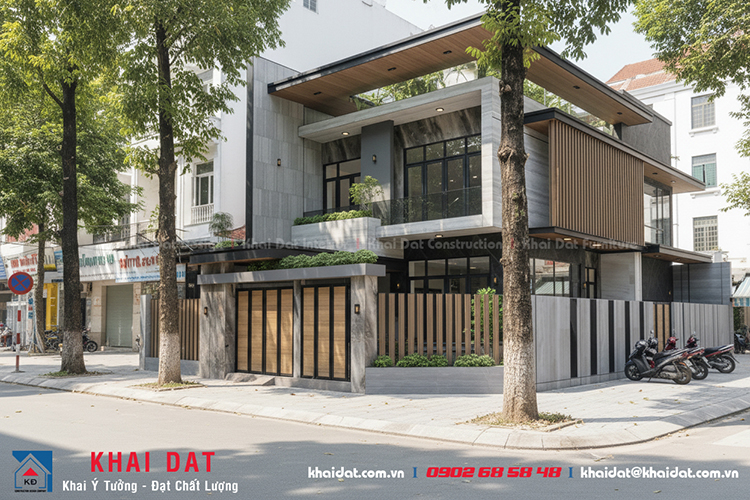 Thiết kế biệt thự hiện đại 2026 – Không gian sống xanh & sang trọng mẫu thiết kế thi công biệt thự 2 tầng đẹp