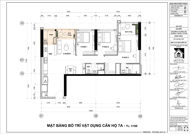 Thiết kế Nội thất căn hộ Vinhomes Central Park