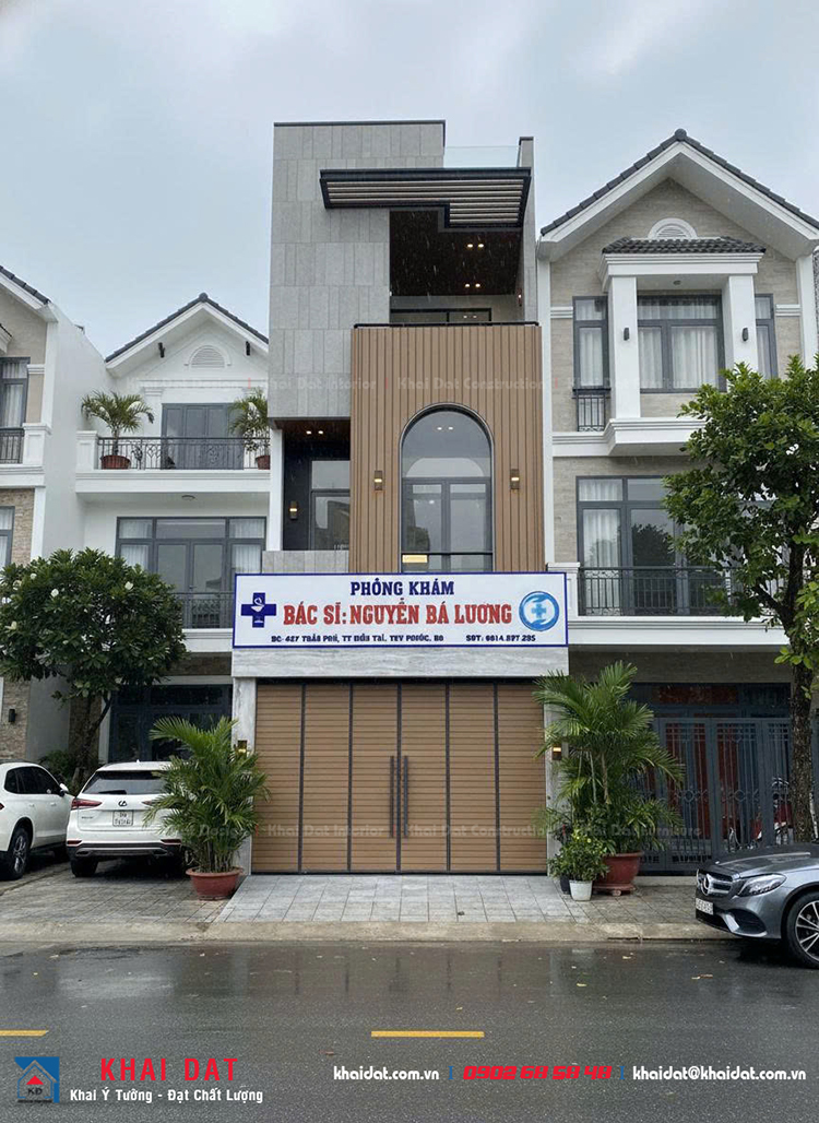 thiết kế thi công nhà phố kết hợp phòng khám đẹp nhất 2026
