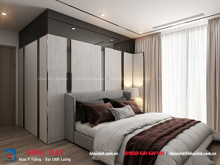 Thiết kế Nội thất phòng ngủ căn hộ Vinhomes Central Park