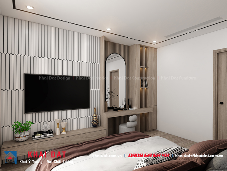 Thiết kế Nội thất phòng ngủ căn hộ Vinhomes Central Park