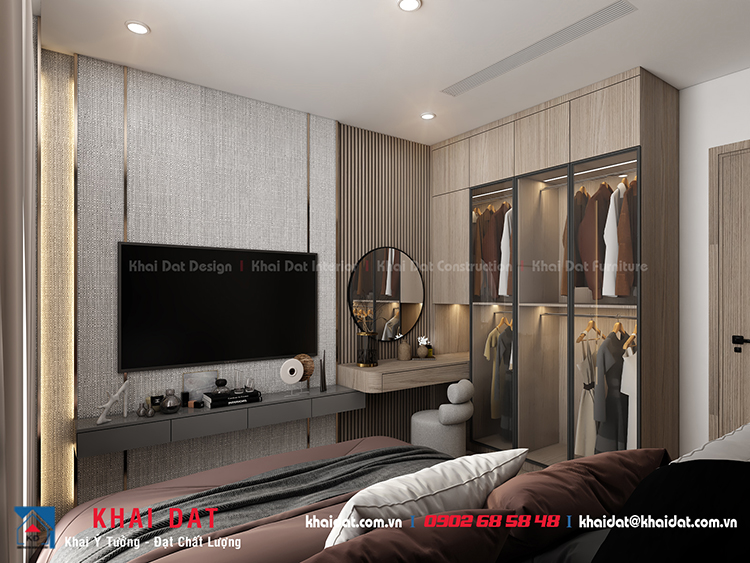 Thiết kế Nội thất phòng ngủ căn hộ Vinhomes Central Park