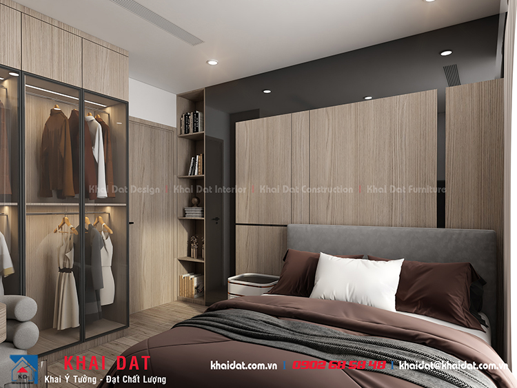 Thiết kế Nội thất phòng ngủ căn hộ Vinhomes Central Park