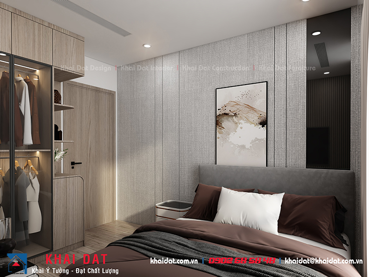 Thiết kế Nội thất phòng ngủ căn hộ Vinhomes Central Park