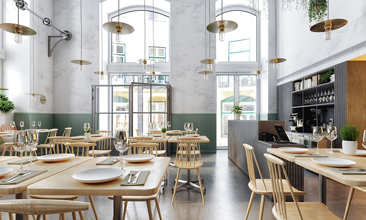 nội thất quán cafe Phong cách Industrial 