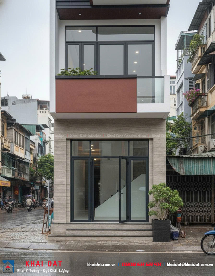 mặt tiền nhà phố ngang 5m tại bình định
