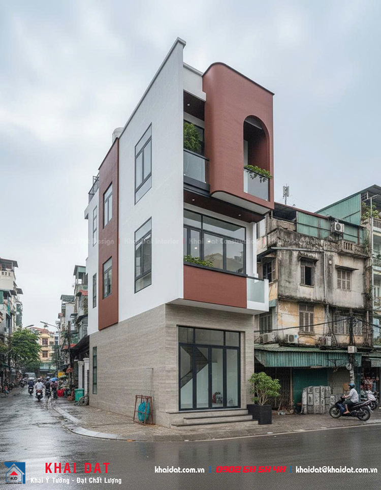 mặt tiền nhà phố ngang 5m tại bình định