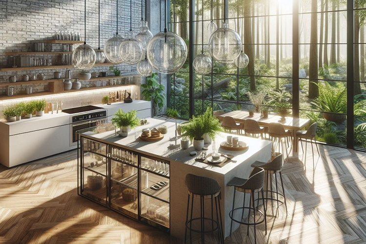 Nội Thất Bếp Ăn Biophilic – Xu Hướng Sống Xanh Dẫn Đầu 2026