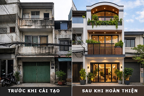 Chi Phí Cải Tạo Nhà Phố Năm 2026