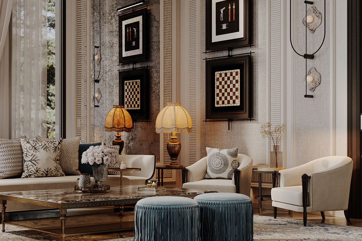 Thiết kế nội thất biệt thự Tân Cổ Điển