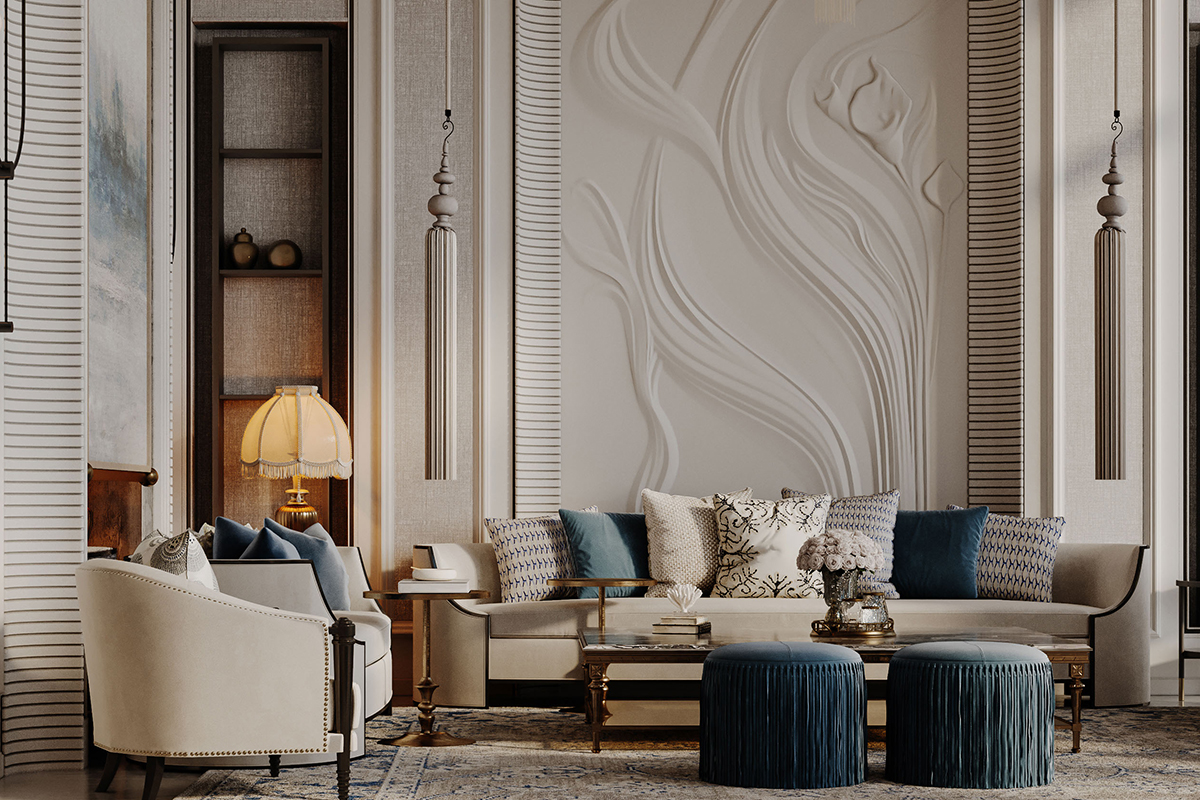 Thiết kế nội thất biệt thự Tân Cổ Điển