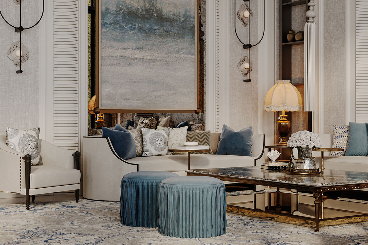 Thiết kế nội thất biệt thự Tân Cổ Điển – Thanh lịch, đẳng cấp và vượt thời gian