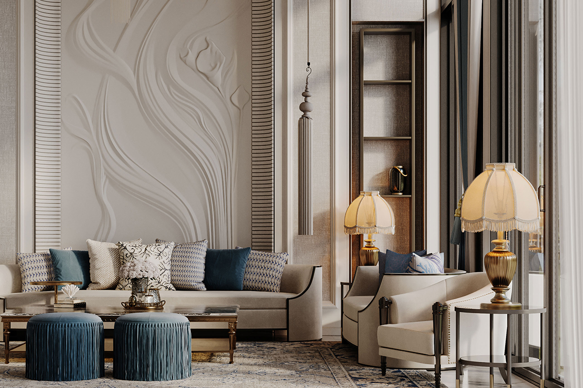 Thiết kế nội thất biệt thự Tân Cổ Điển – Thanh lịch, đẳng cấp và vượt thời gian