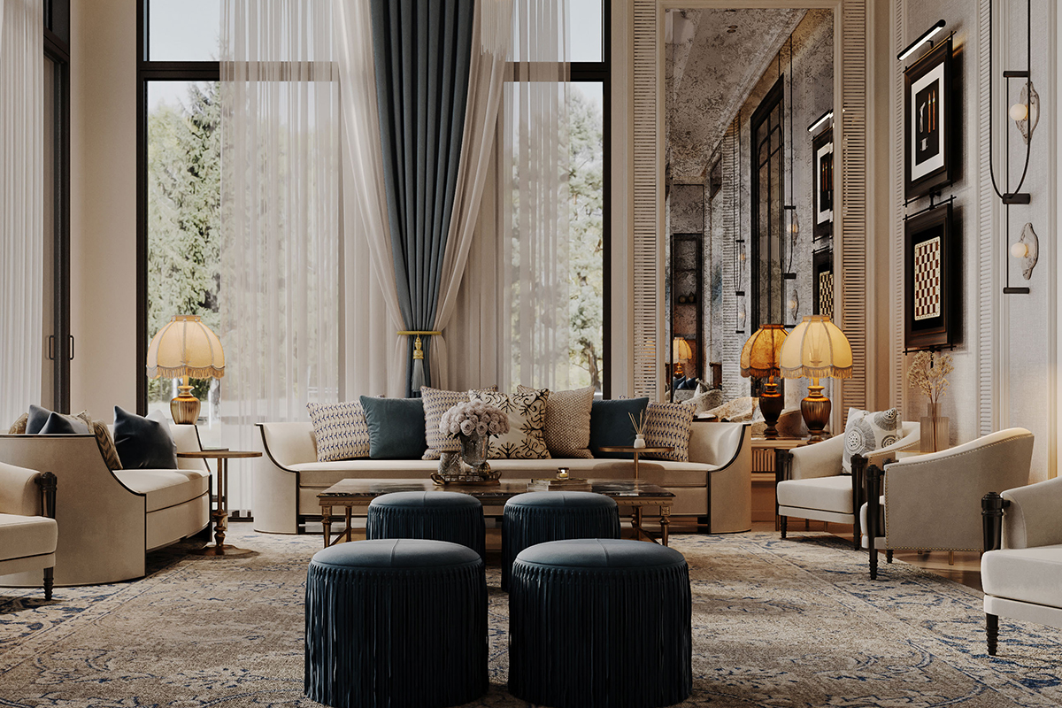 Thiết kế nội thất biệt thự Tân Cổ Điển