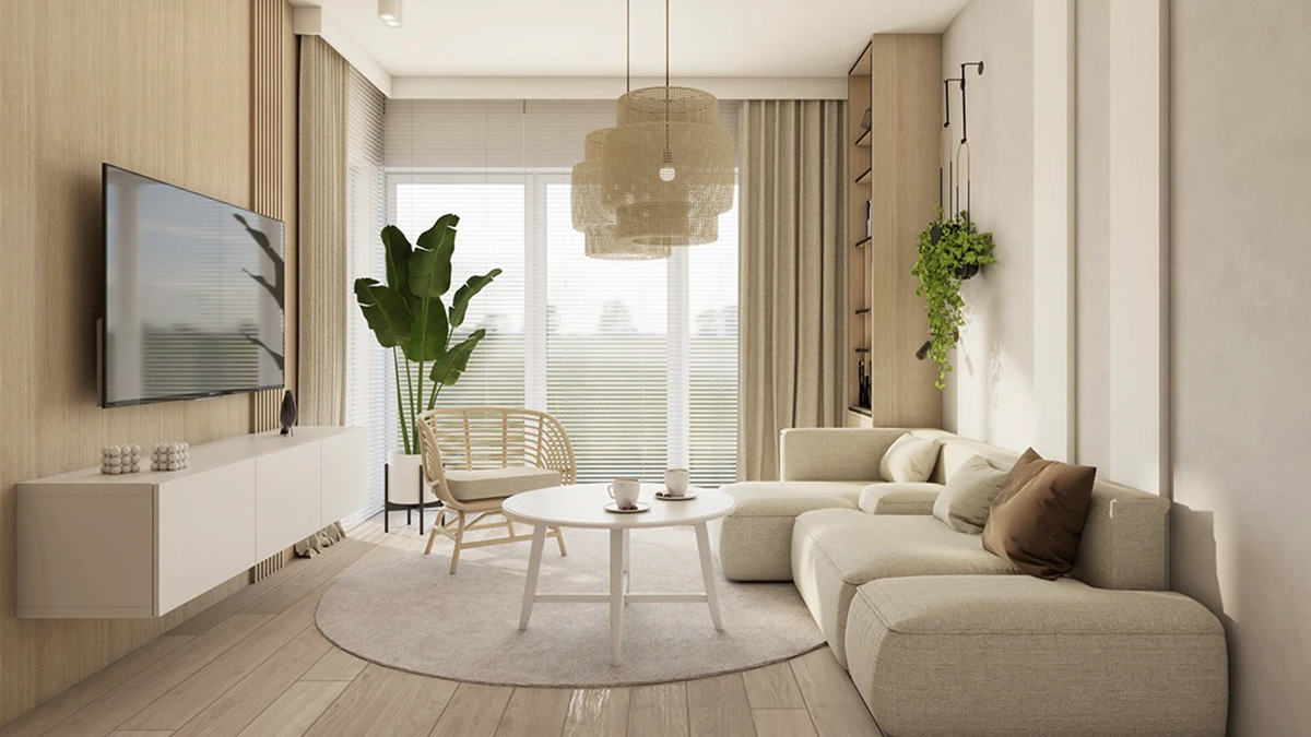 Cải tạo căn hộ 2 phòng ngủ đẹp