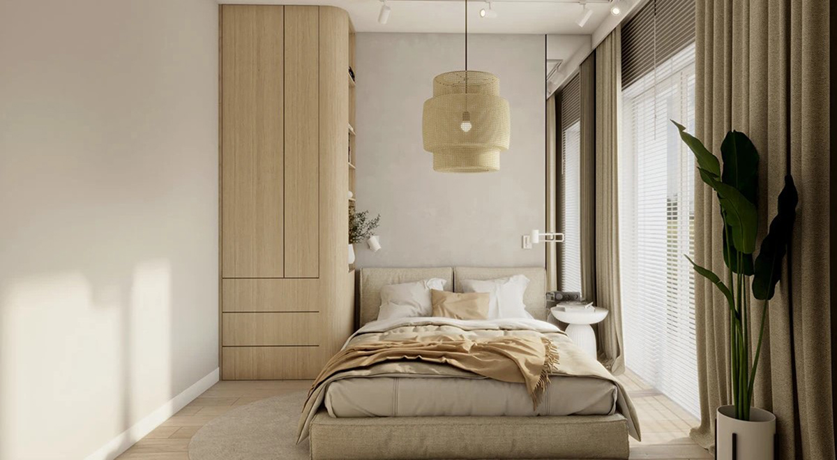 Mẫu căn hộ 40m² phong cách Tropical mang đến một không gian sống tươi mới,