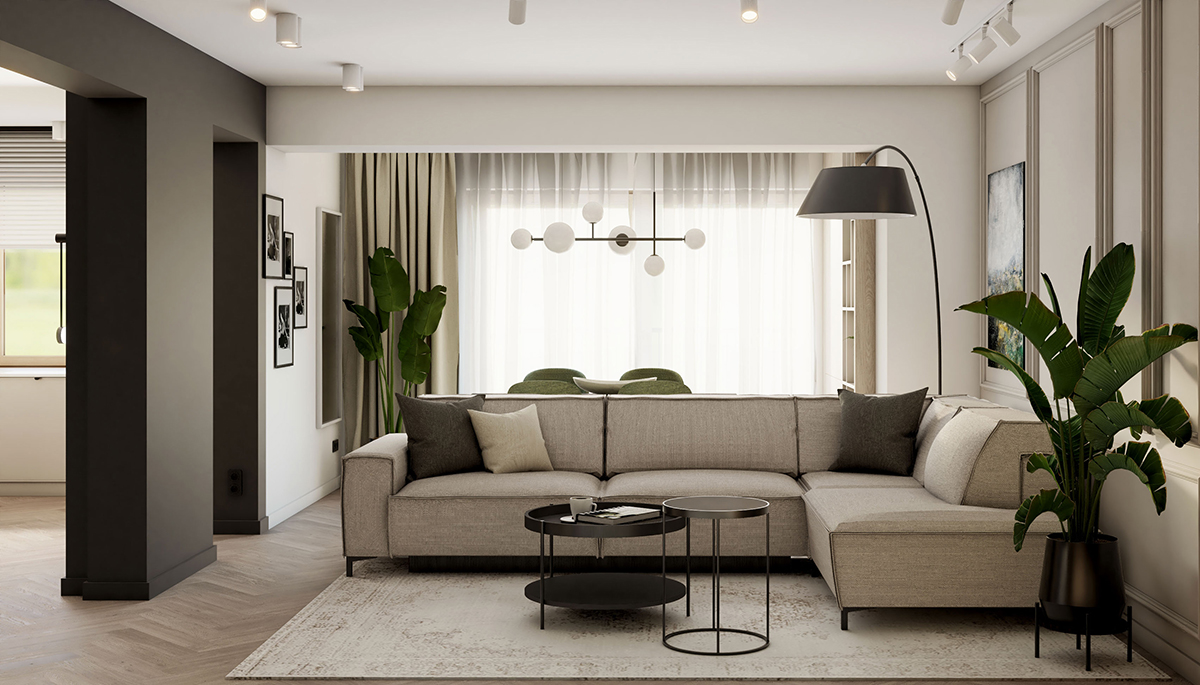 Mẫu căn hộ 40m² phong cách Tropical mang đến một không gian sống tươi mới,