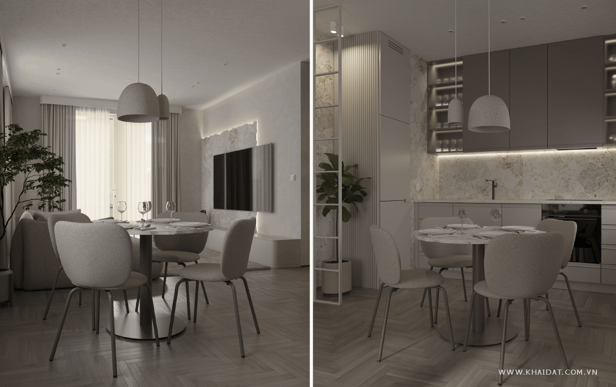 thiết kế nội thất căn hộ 40m2, 