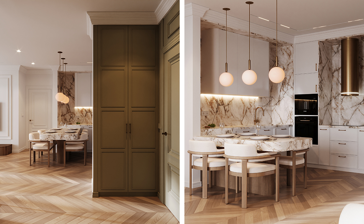 Nội thất căn hộ phong cách Đương đại