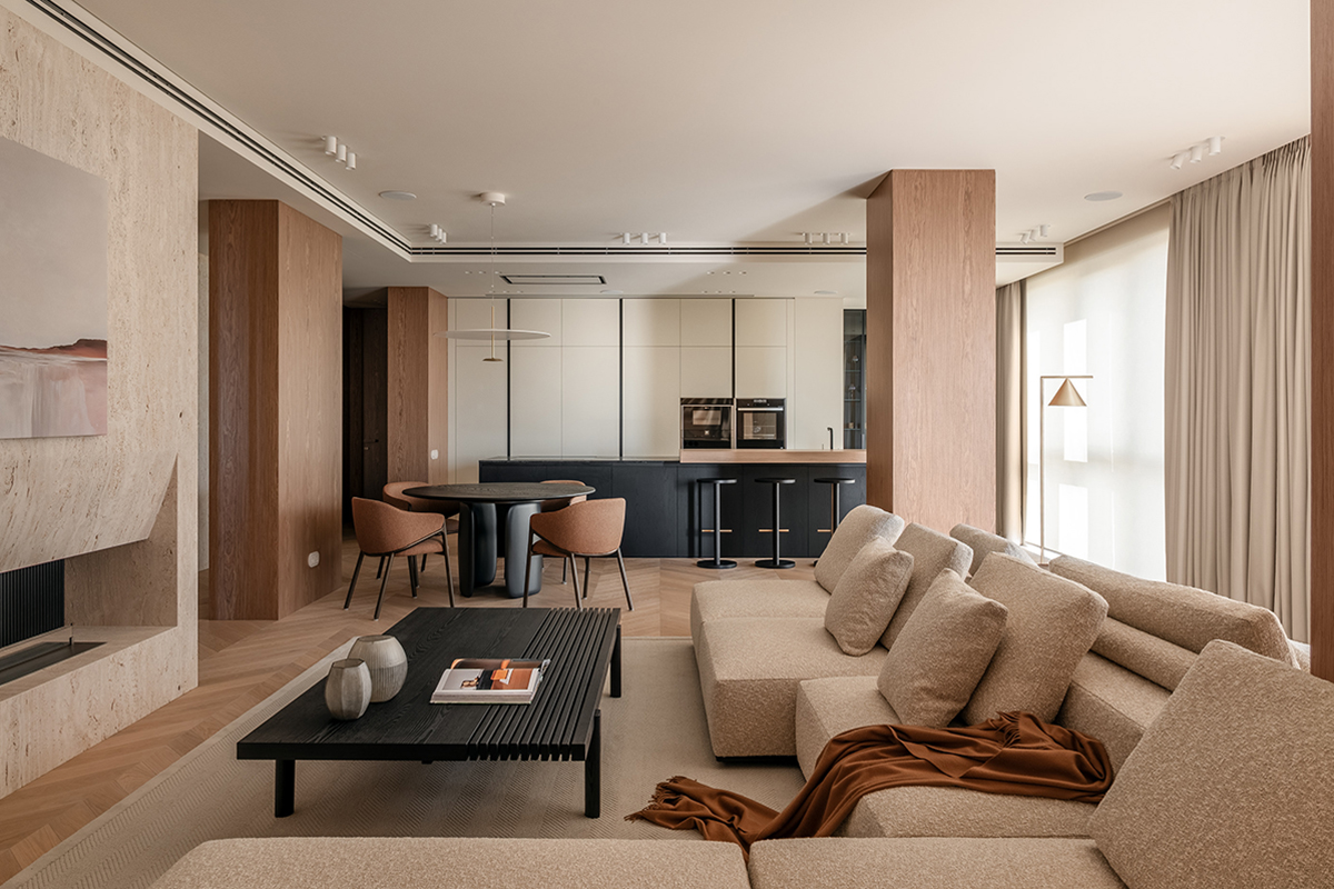 Nội thất nhà phố phong cách Modern Classic