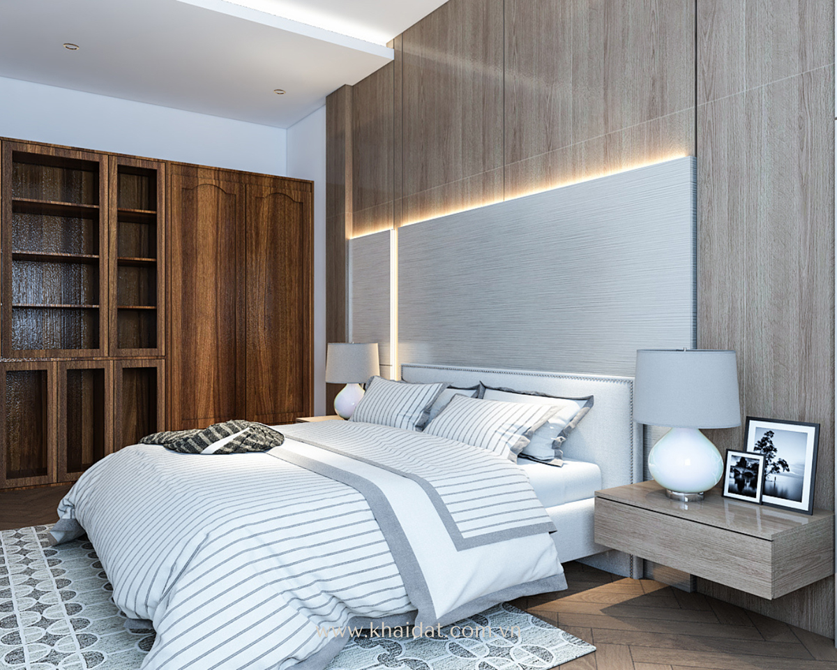 Trang trí nội thất phòng ngủ hien đại đẹp 