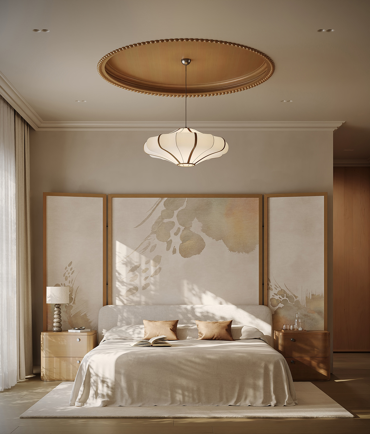 Nội thất phòng ngủ phong cách Japandi