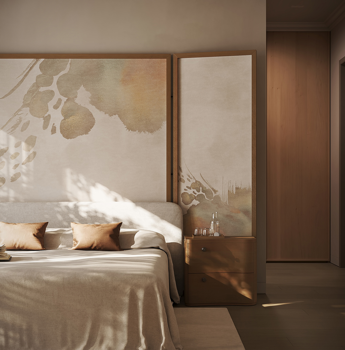 Nội thất phòng ngủ phong cách Japandi