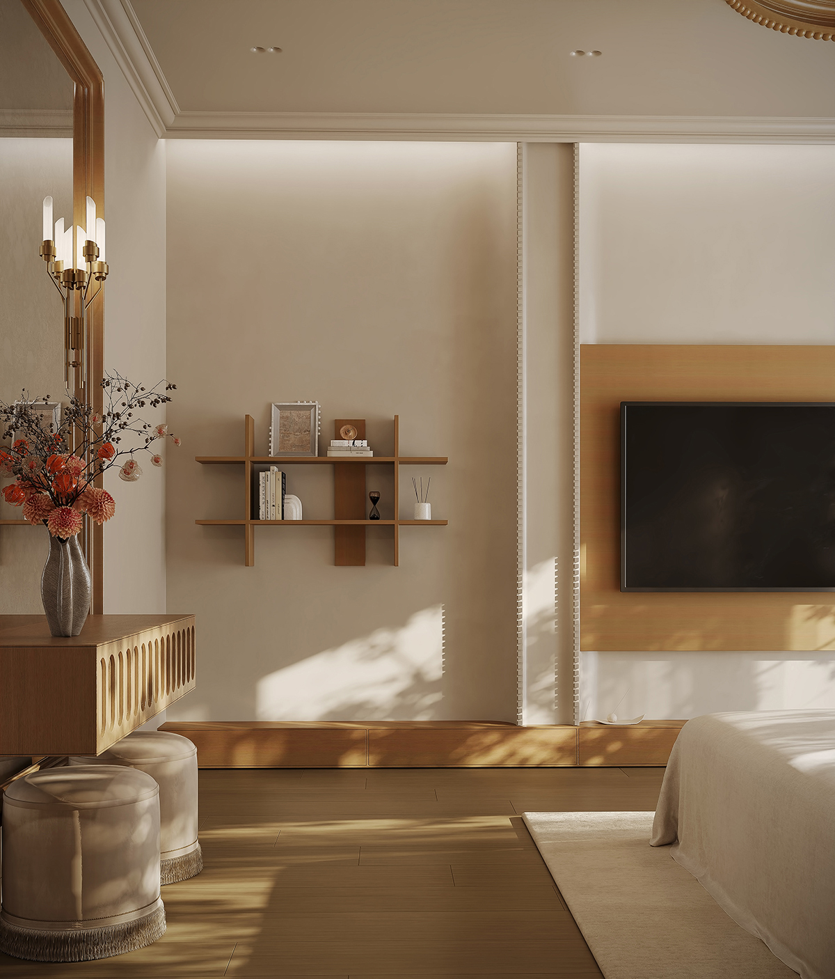 Nội thất phòng ngủ phong cách Japandi