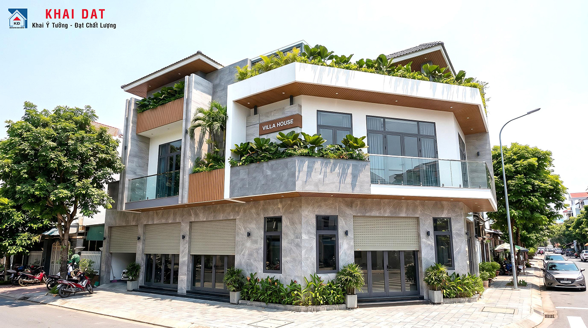 biệt thự hiện đại tại đà nẵng, villa hiện đại 2 mặt tiền