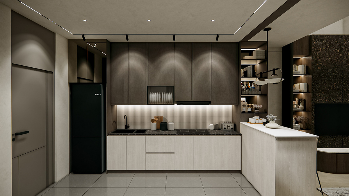 thiết kế nội thất nhà phố THÔNG MINH