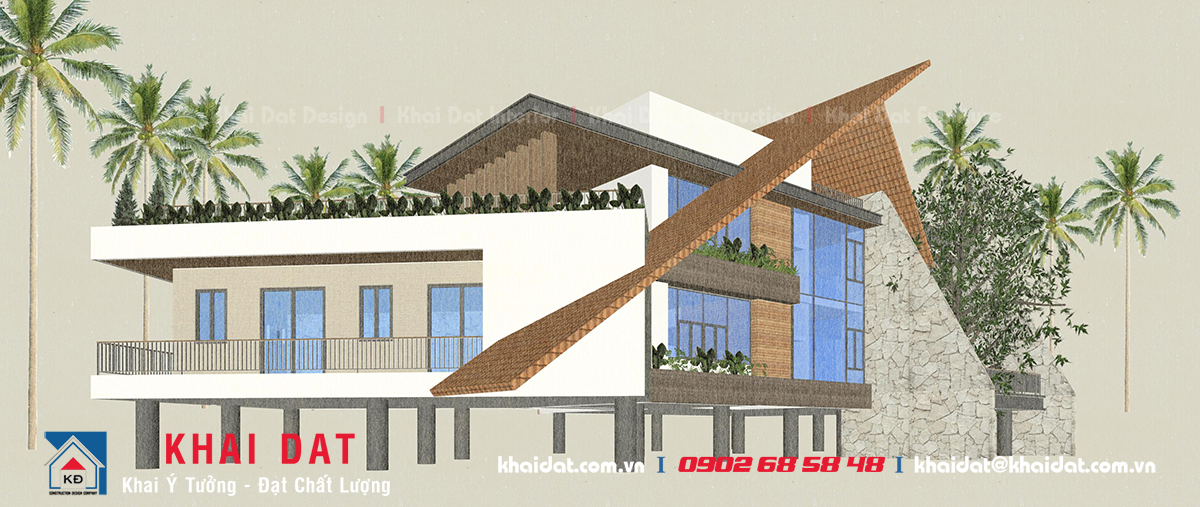 Mẫu thiết kế thi công khu nghỉ dưỡng đẹp