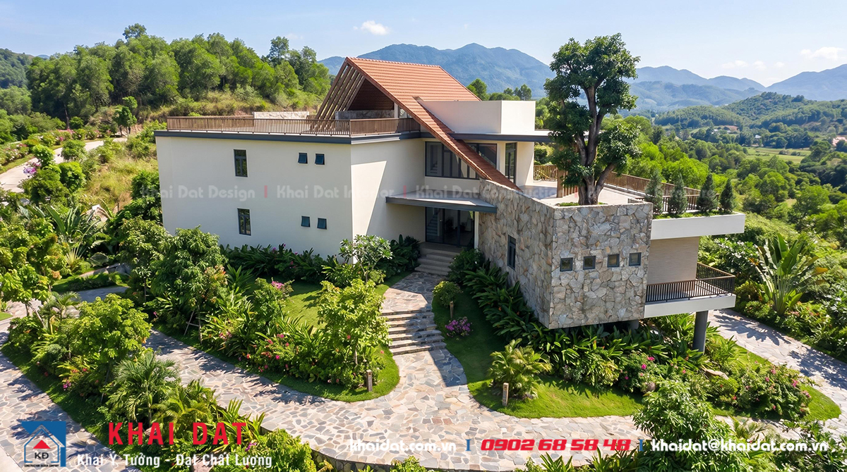 Mẫu thiết kế thi công khu nghỉ dưỡng đẹp