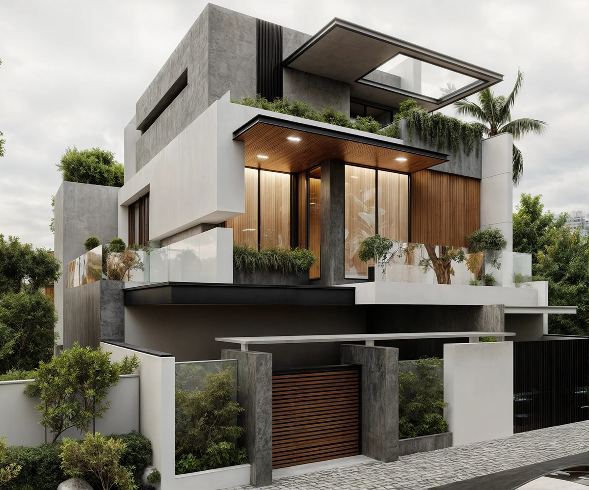 Mẫu biệt thự 3 tầng hiện đại mặt tiền đẹp năm 2027 Top mẫu biệt thự 3 tầng đẹp xu hướng 2027