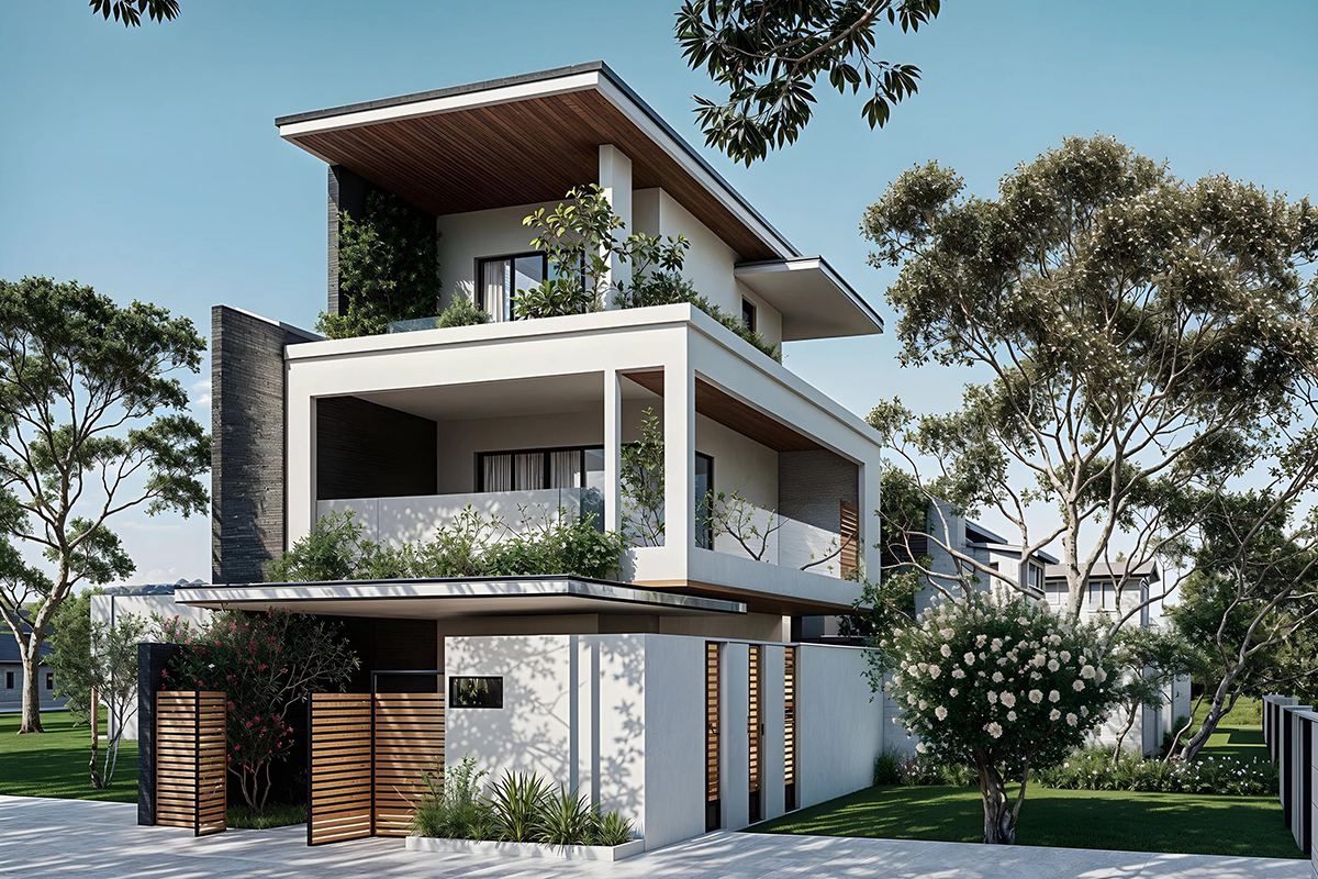 Biệt thự 3 tầng luxury cao cấp đẹp nhất năm 2027 Mẫu biệt thự 3 tầng hiện đại mặt tiền đẹp năm 2027