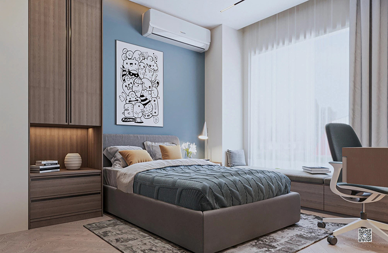 mẫu phòng ngủ hiện đại cho biệt thự cao cấp