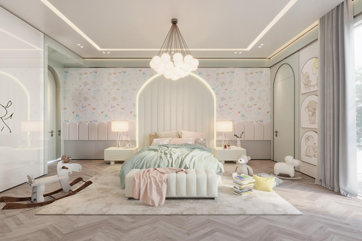 Nội thất phòng trẻ em pastel cao cấp