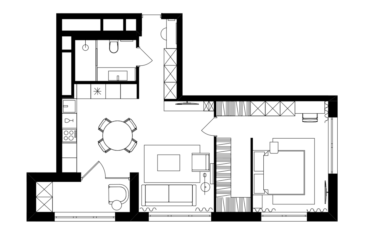 Nội Thất Căn Hộ 60m2 Đẹp