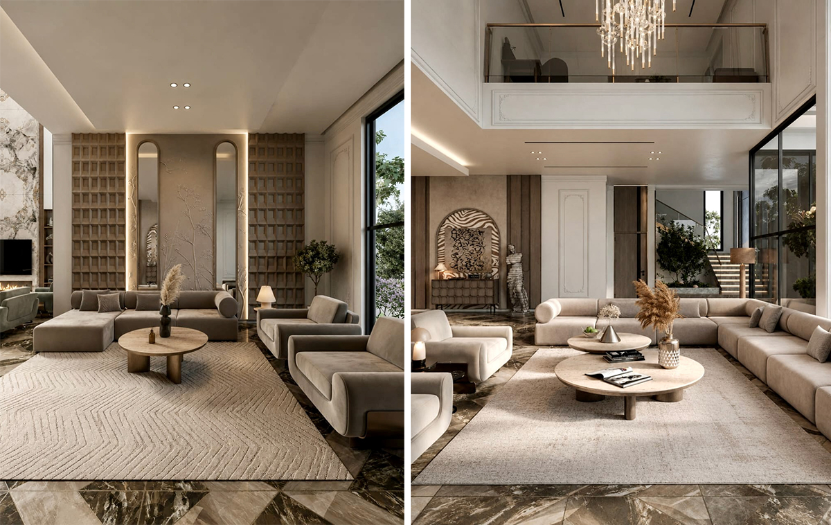 nội thất phong cách Modern Luxury cho biệt thự năm 2027