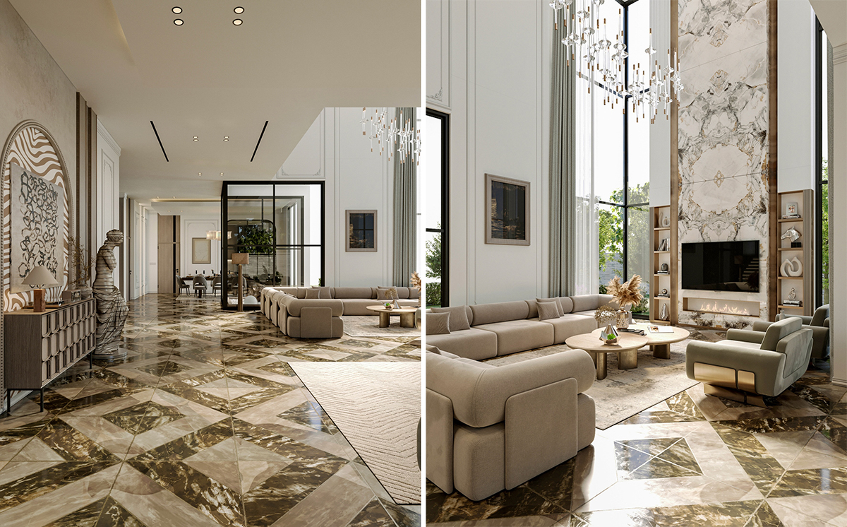 nội thất phong cách Modern Luxury cho biệt thự năm 2027